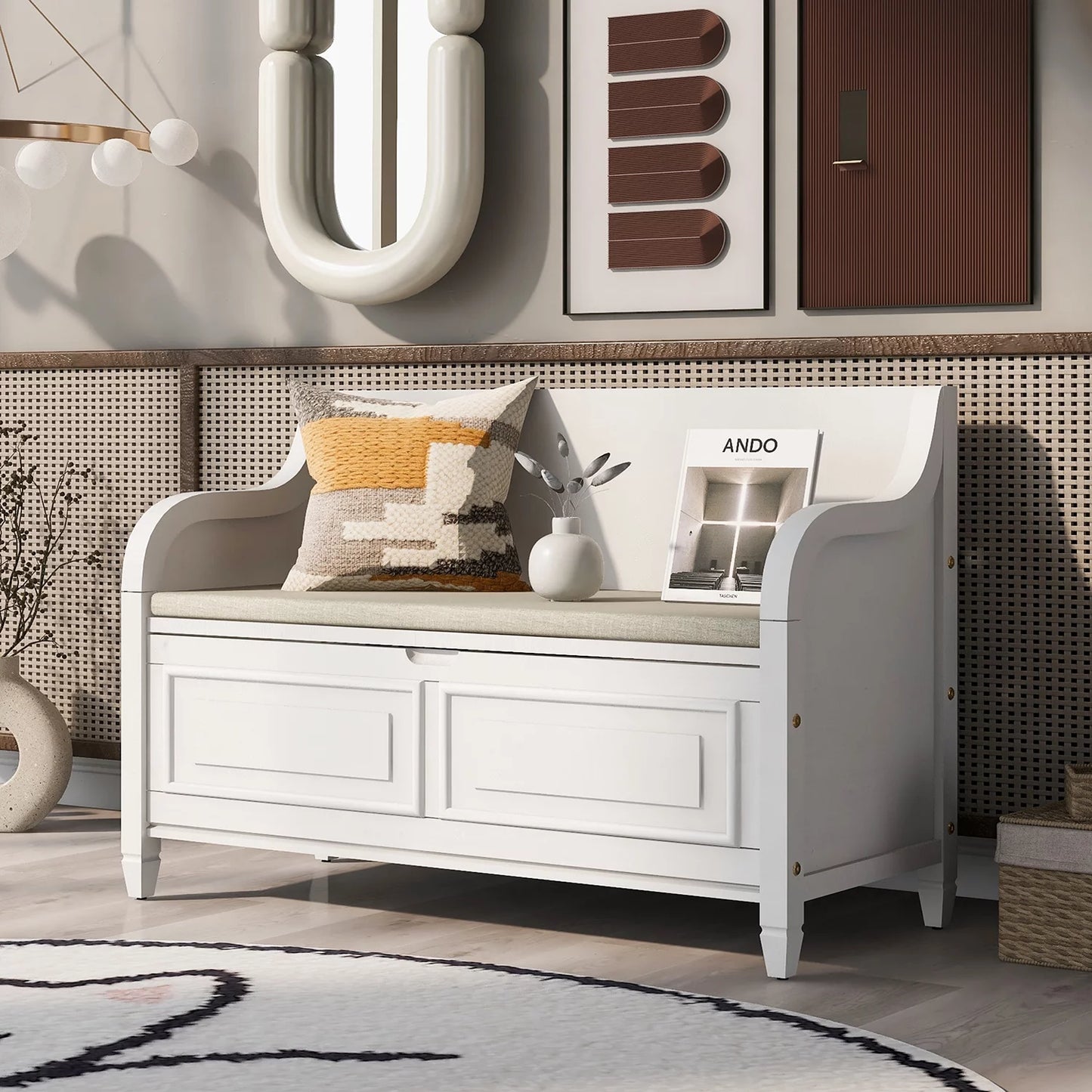 Sahil Indoor Wooden Storage Bench
