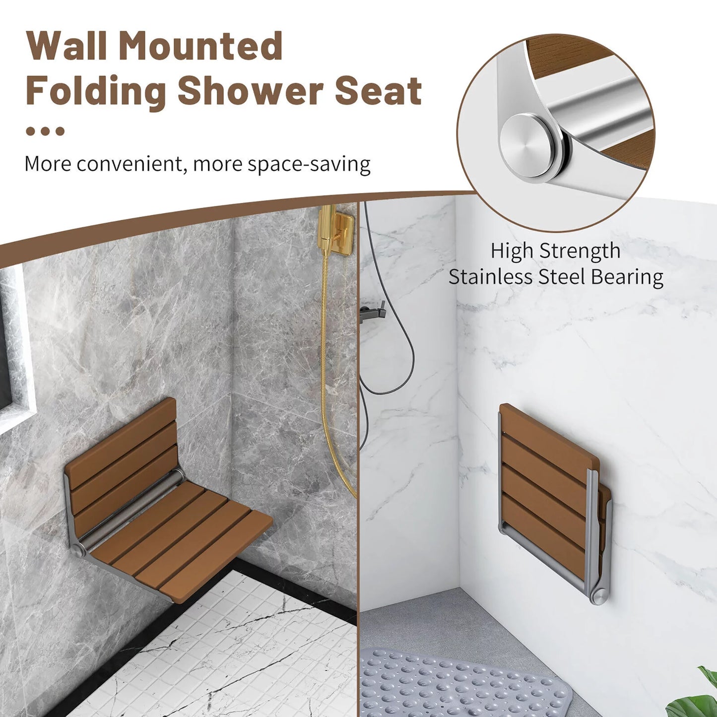 Wall Mounted Folding Shower Seat