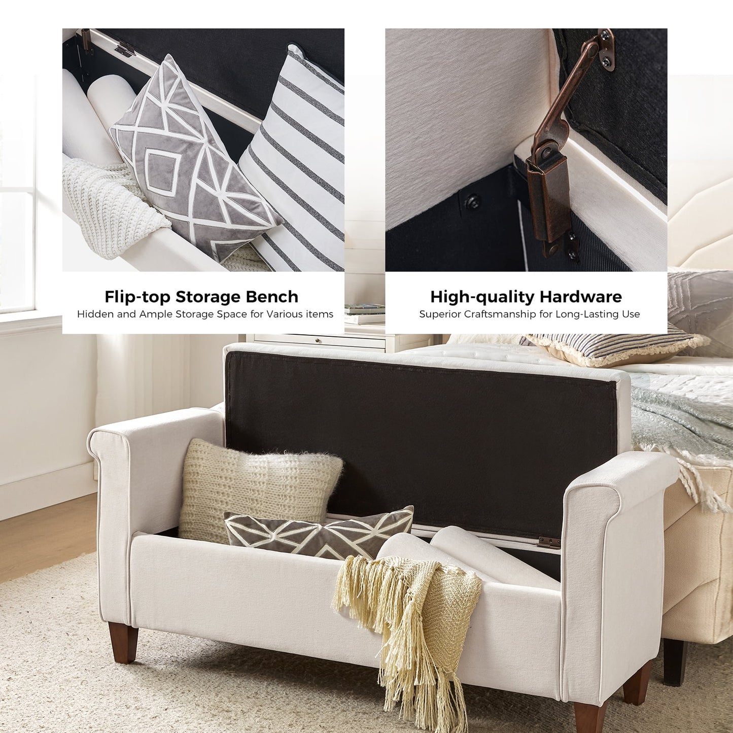 Lula Ottoman Storage End Bed Bench