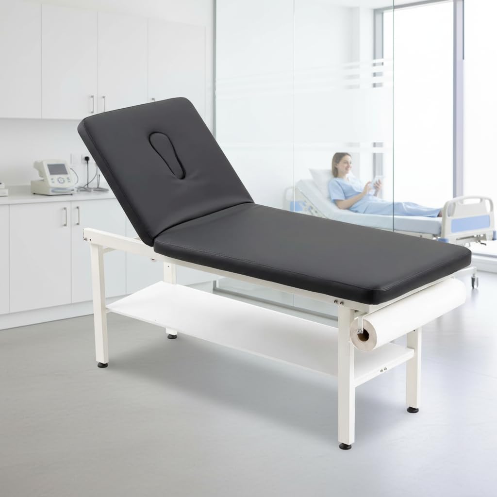 27.6" Width Comfortable Fixed Height Medical Exam Table Backres - Canva Home