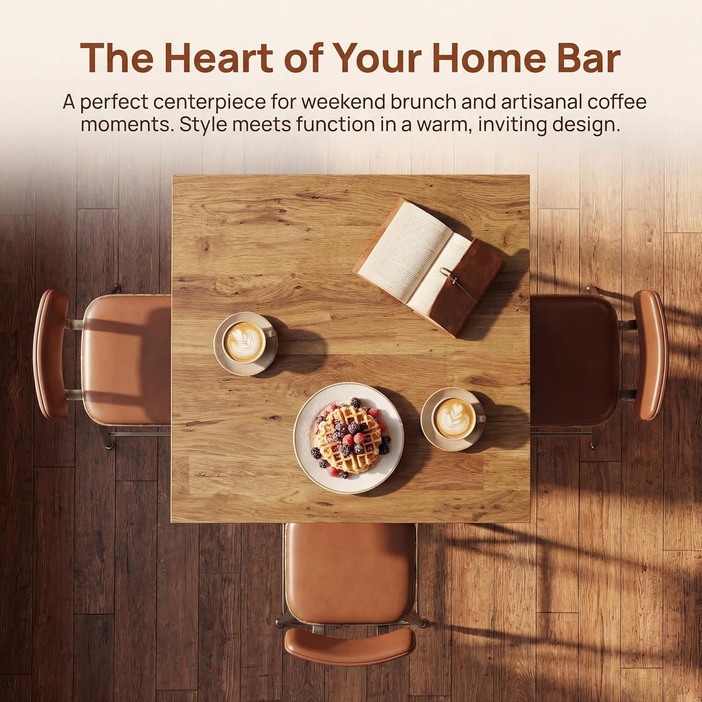 39.4" H Counter Height Pub Table - Canva Home