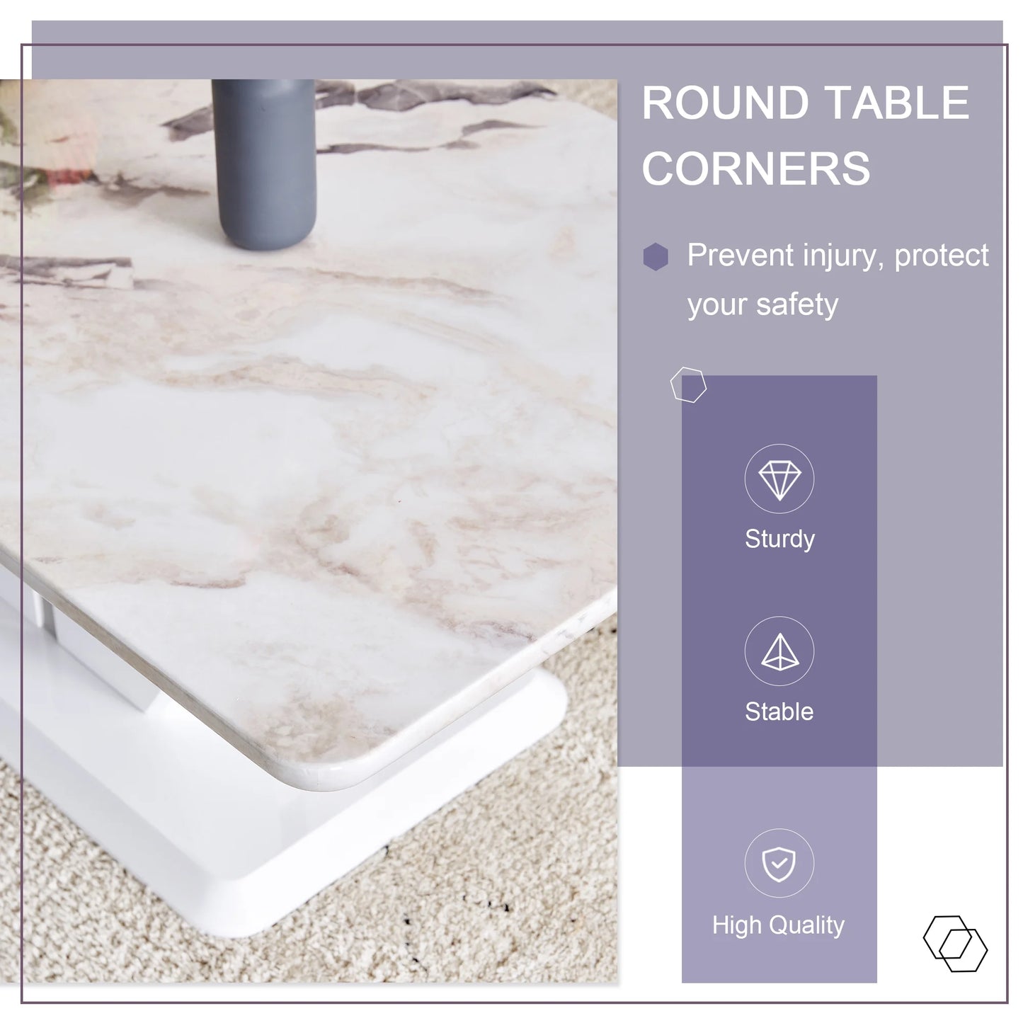 Nora Marble Coffee Table