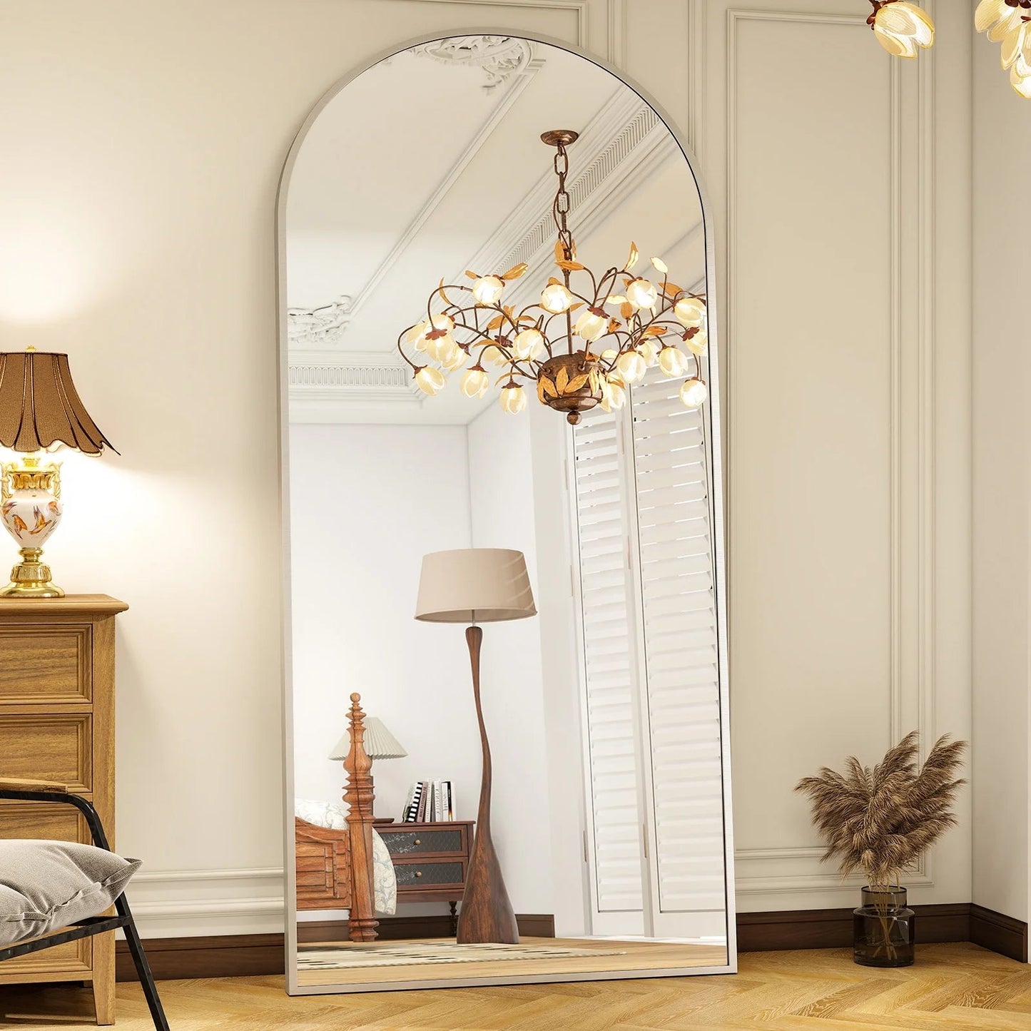 Large Arched Full Length Standing Mirror Canva Home