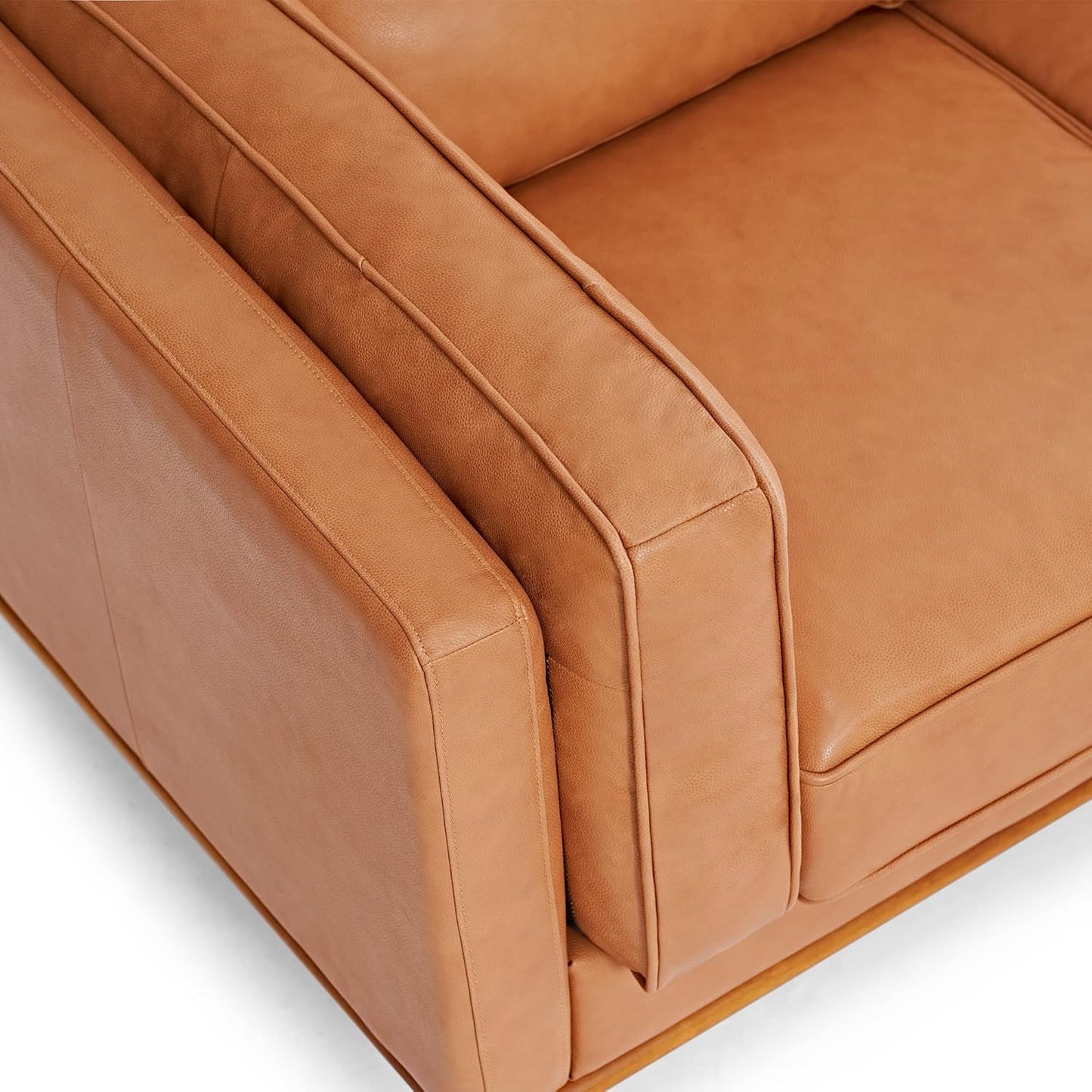 88” Valencia Artisan Full Leather Sofa - Canva Home