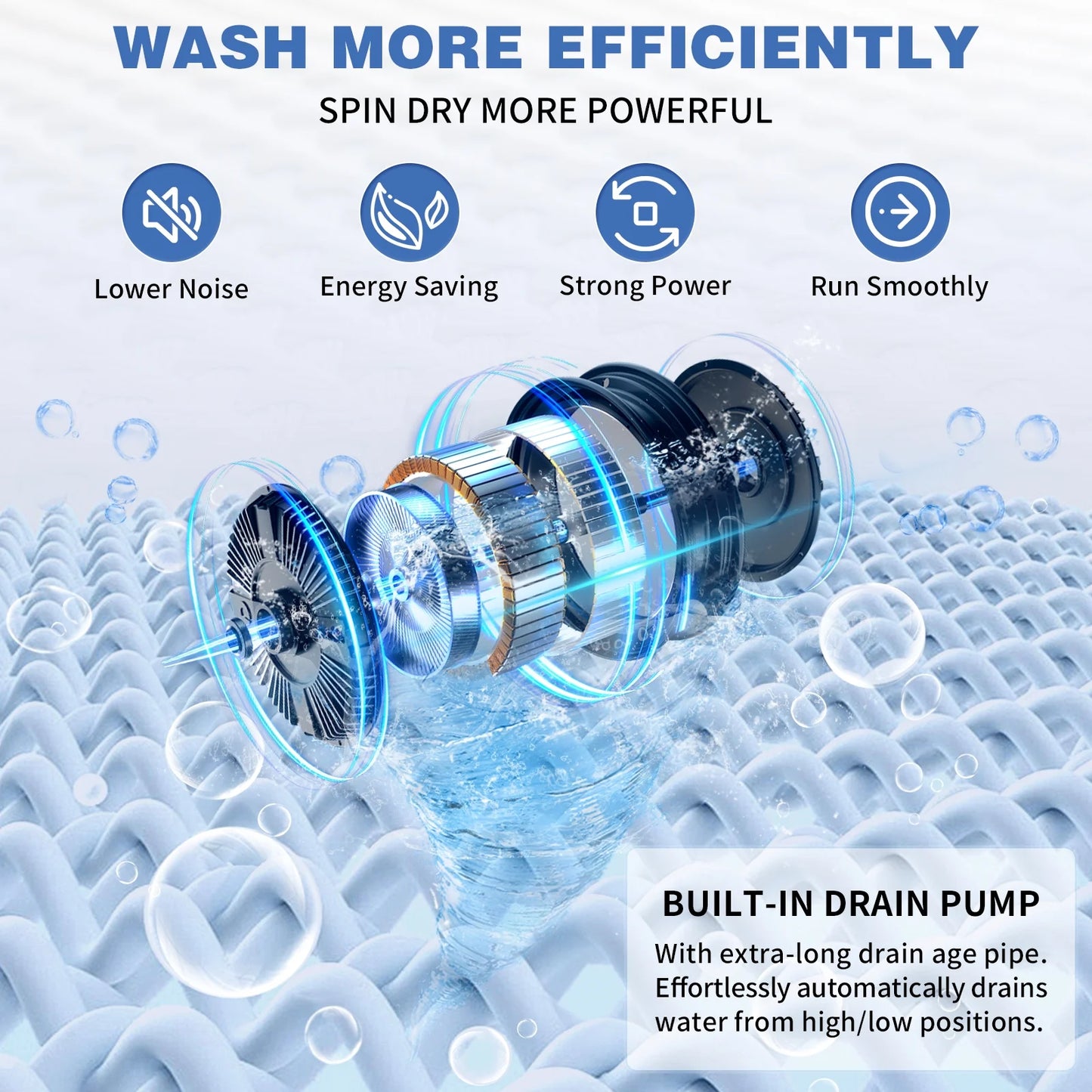 17.8lbs Portable Apartment Ventless Washer & Dryer Combo
