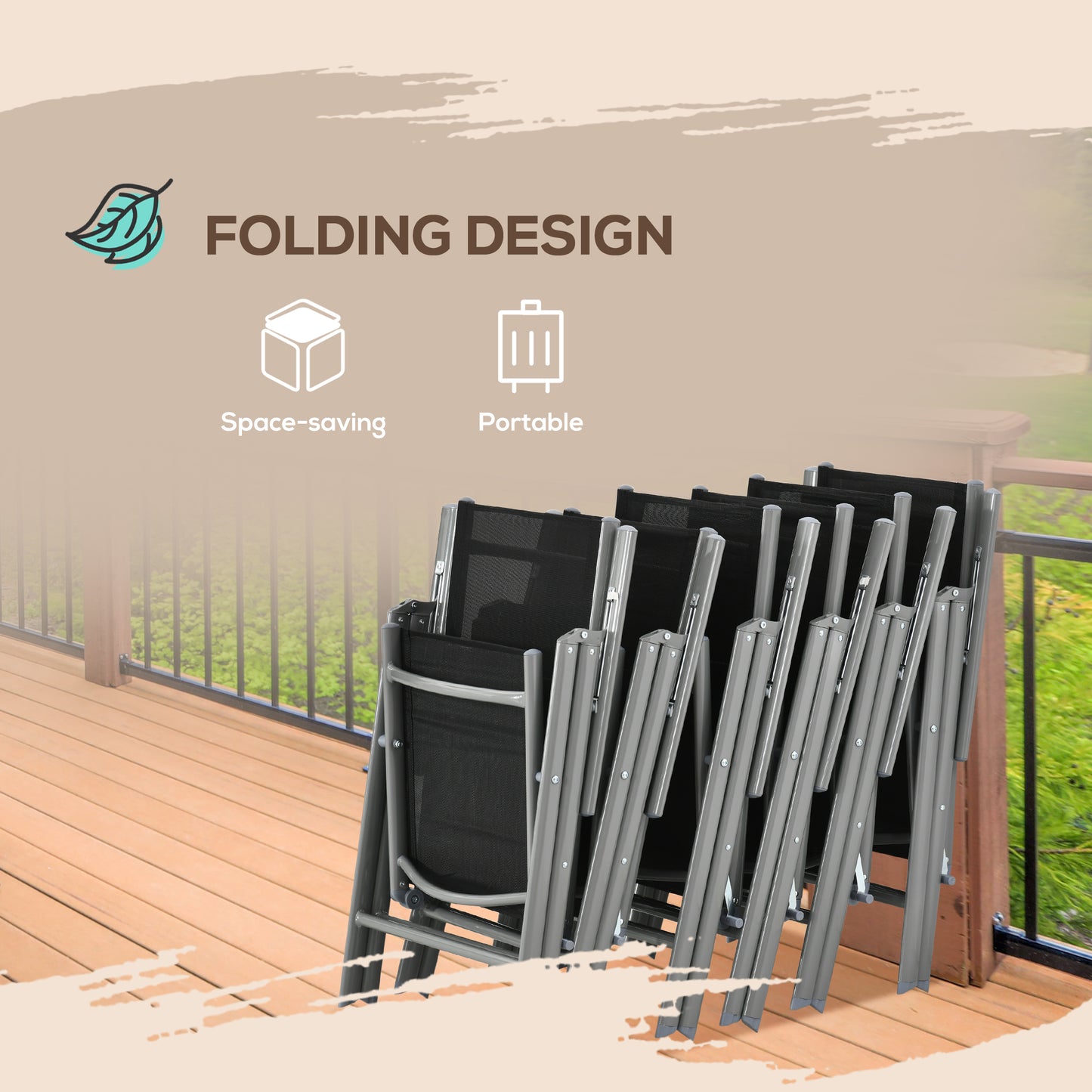 Cayden 6 Seater Outdoor Garden Dining Set
