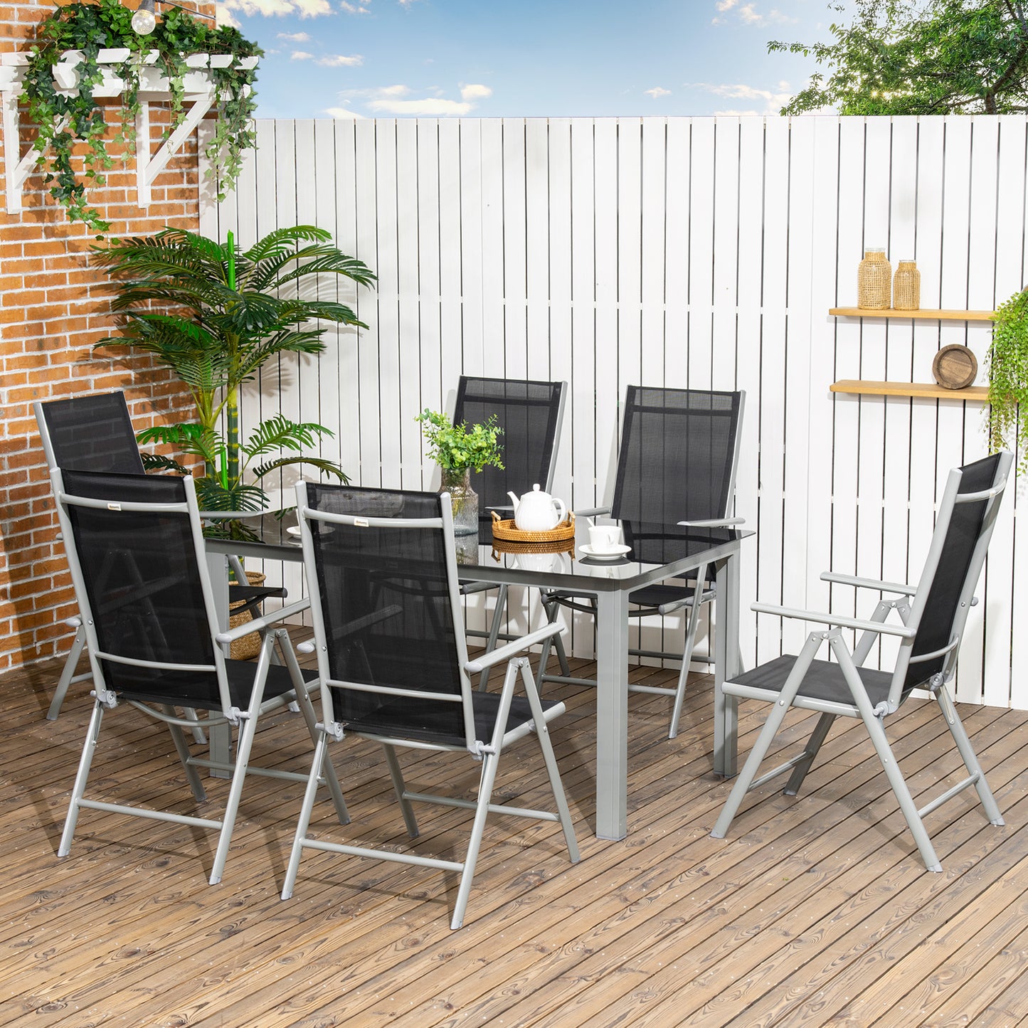 Cayden 6 Seater Outdoor Garden Dining Set