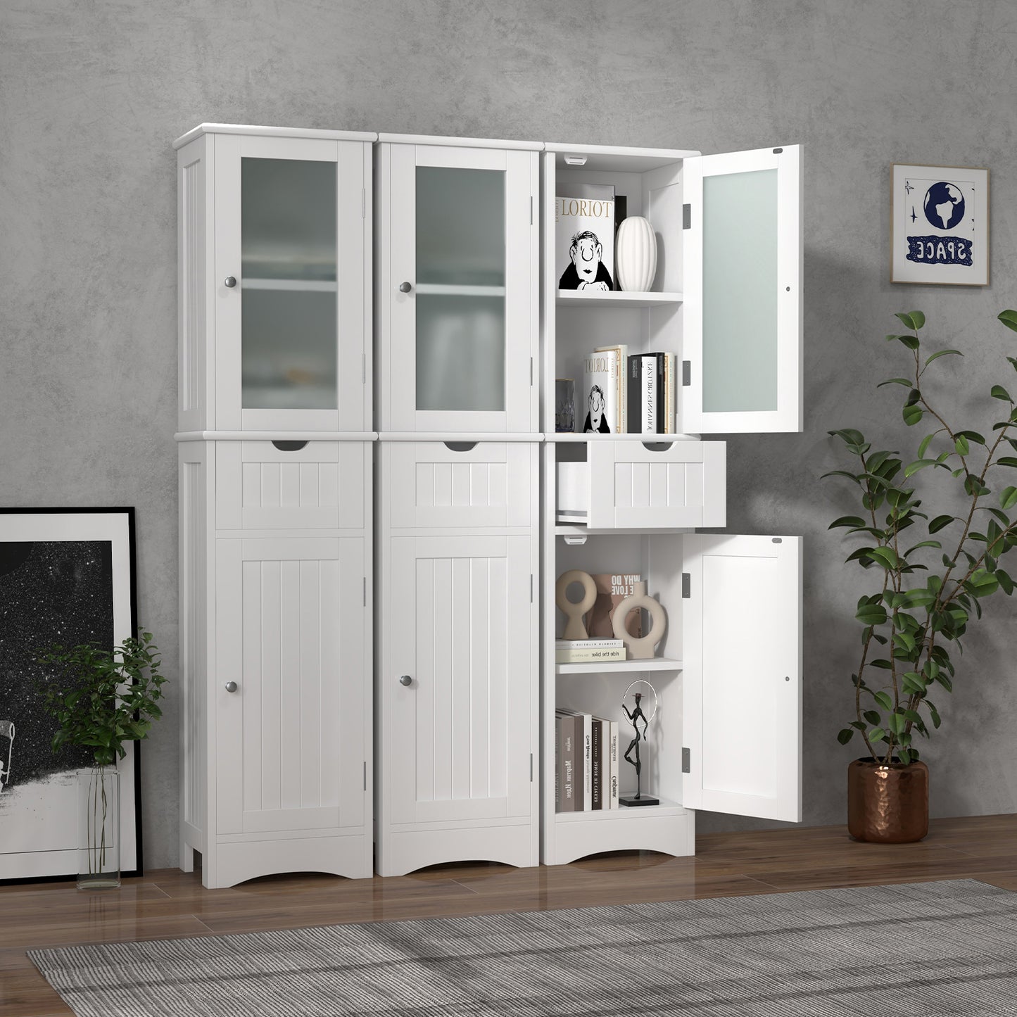 Jaime Freestanding Bathroom Linen Cabinet