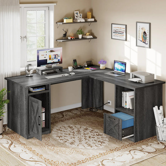 Mae L Shaped Gaming Corner Desk