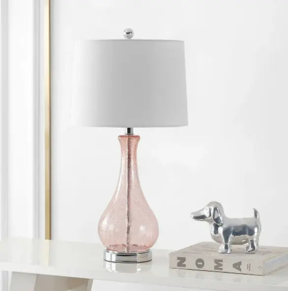 Pink Vase Bedside Table Lamp Canva Home