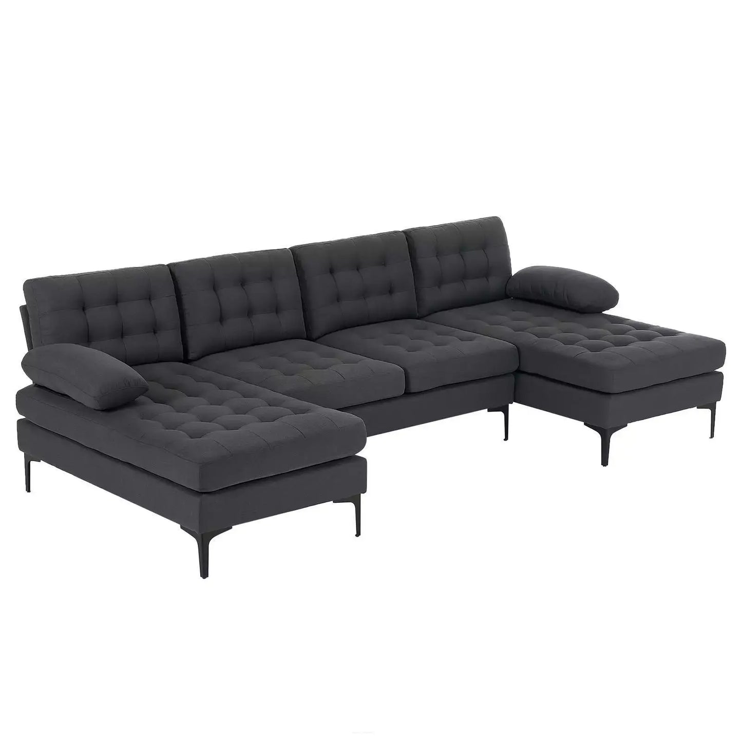 Contemporary U Shaped Sectional Couch Canva Home