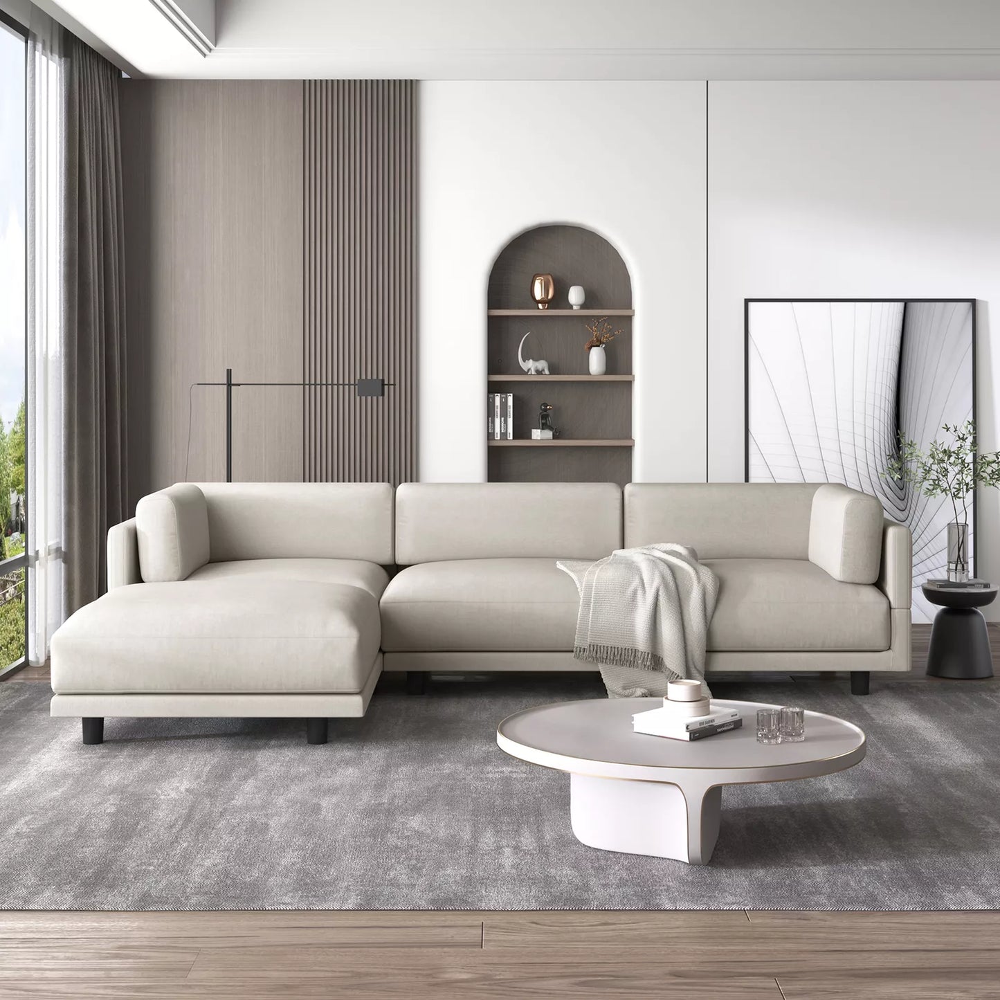 Oversized Modular L Shaped Sectional Couch