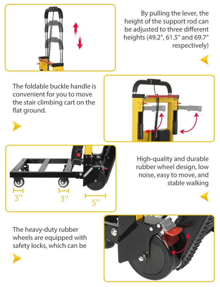 Motorized Stair Climbing Hand Trolley