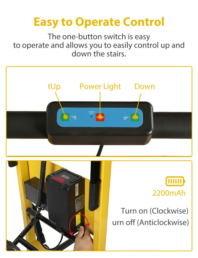 Motorized Stair Climbing Hand Trolley