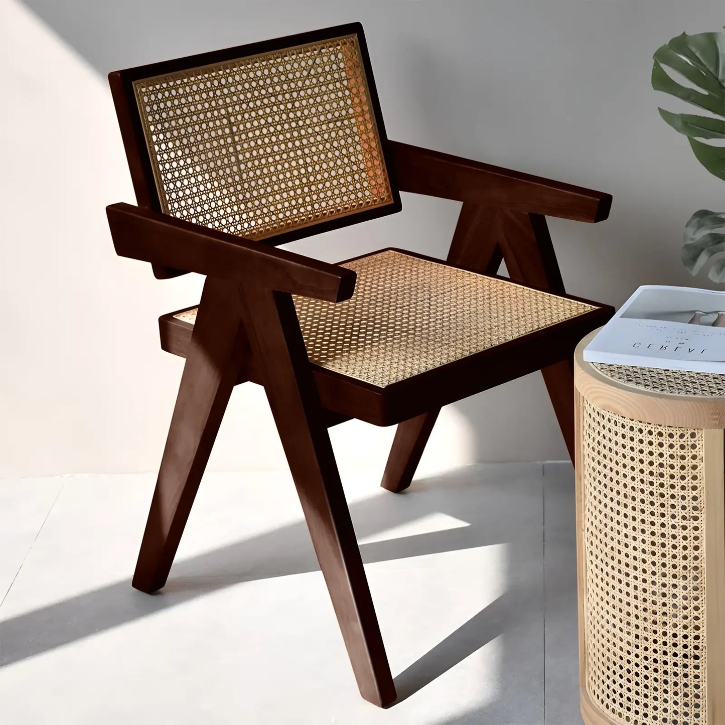 Trey Rattan Accent Armchair