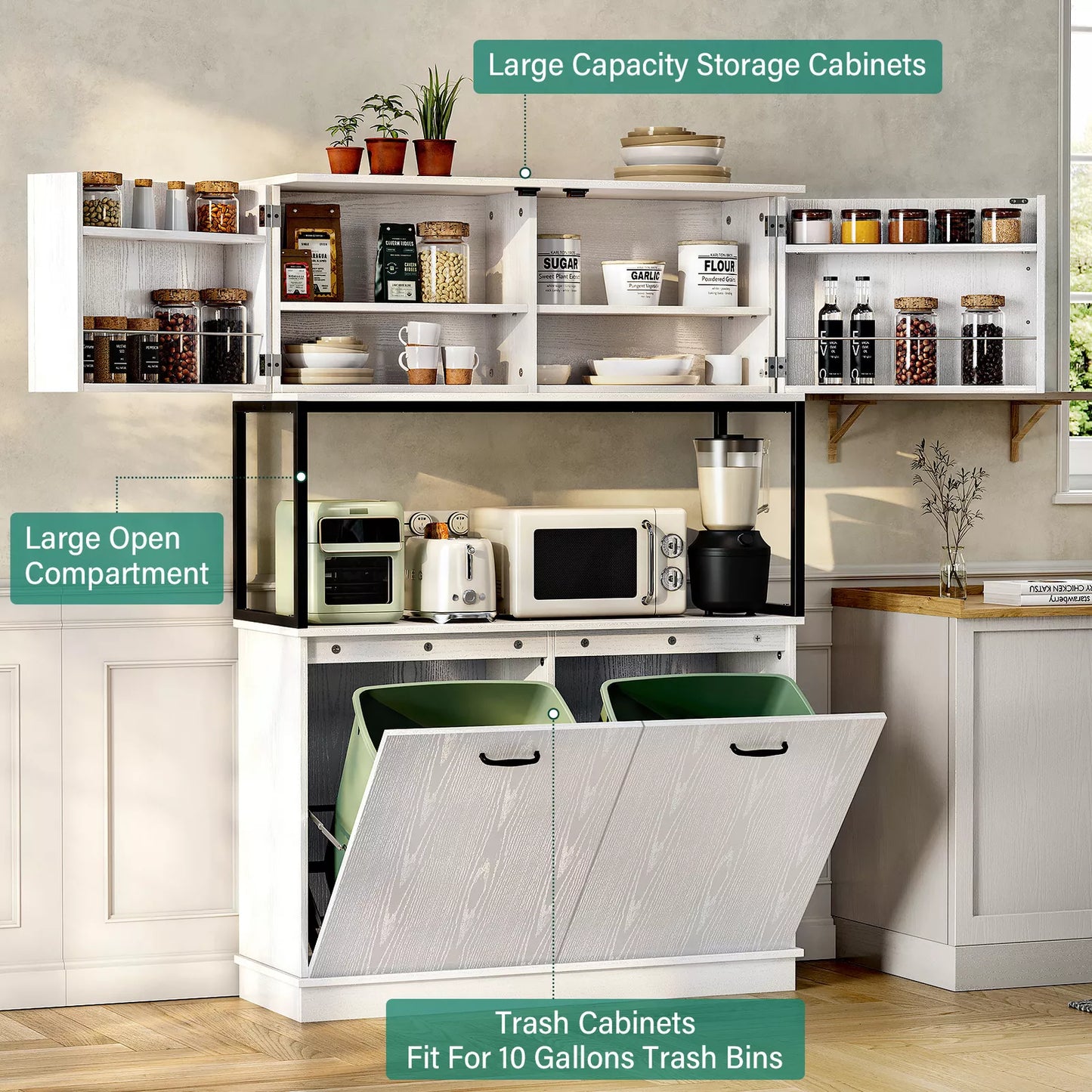 Maxim Kitchen Trash Can Cabinet