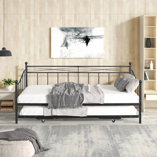 Casey Twin Metal Pop Up Trundle Daybed