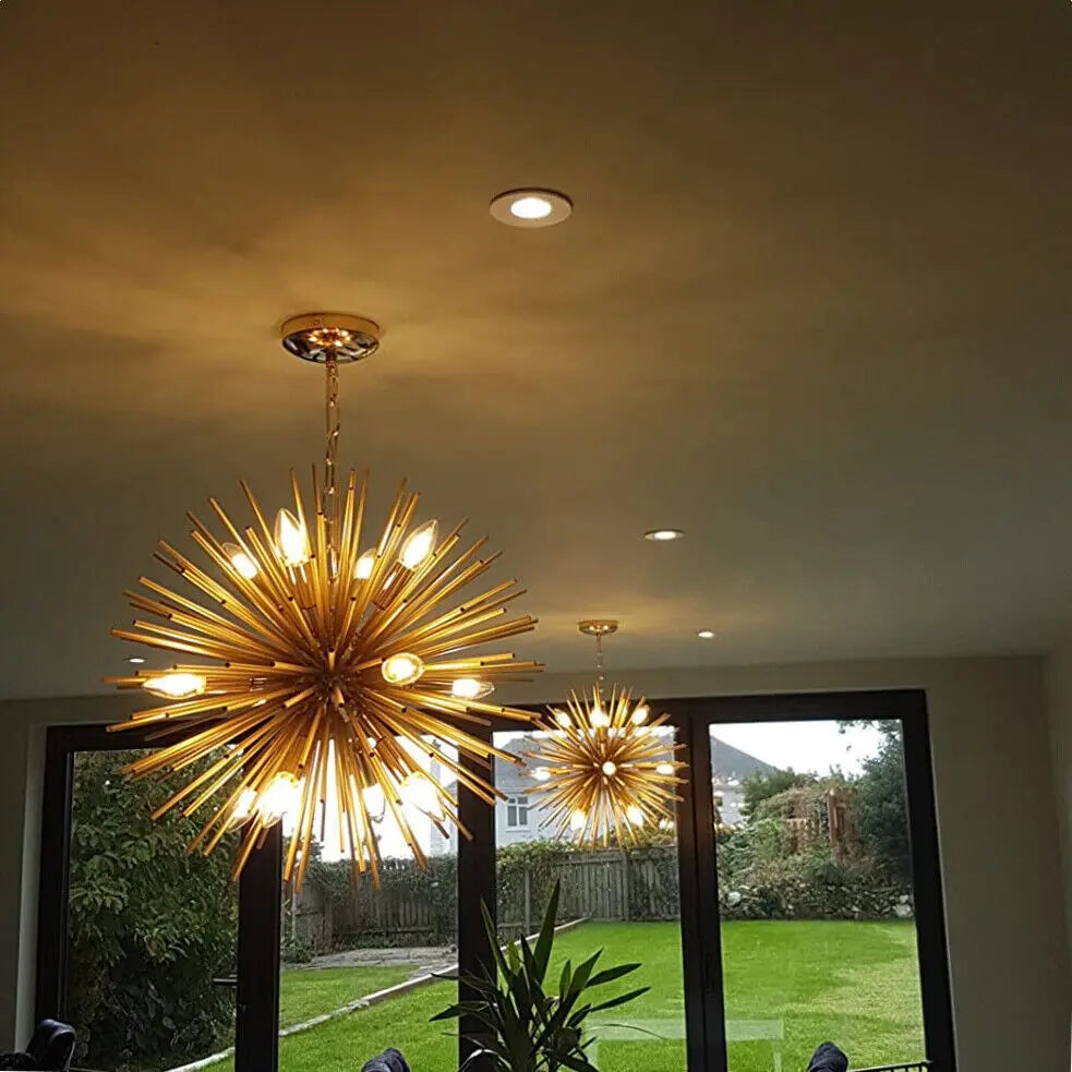 Fireworks Sputnik Modern Dining Room Chandelier Canva Home