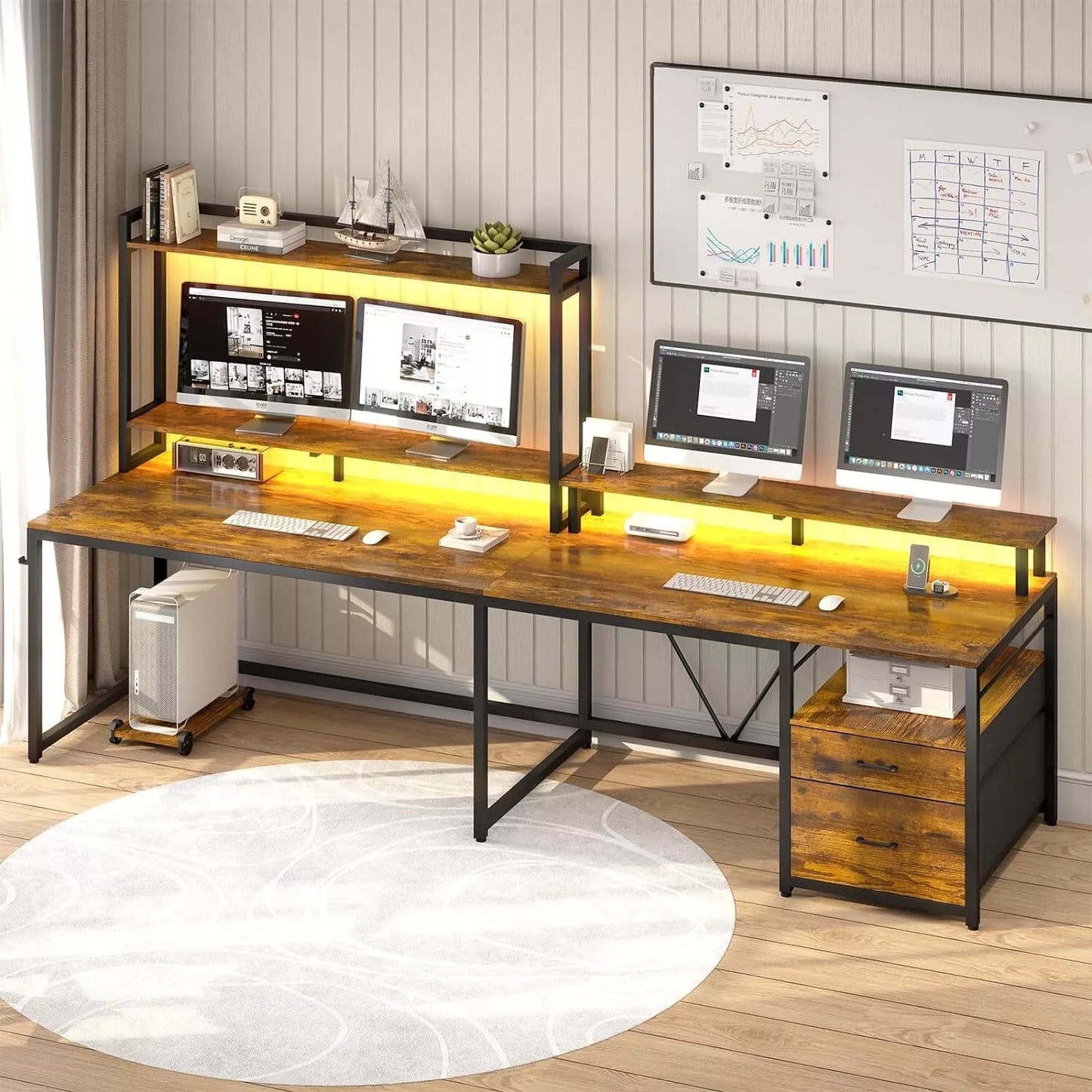 Bruce L Shaped Gaming Corner Desk