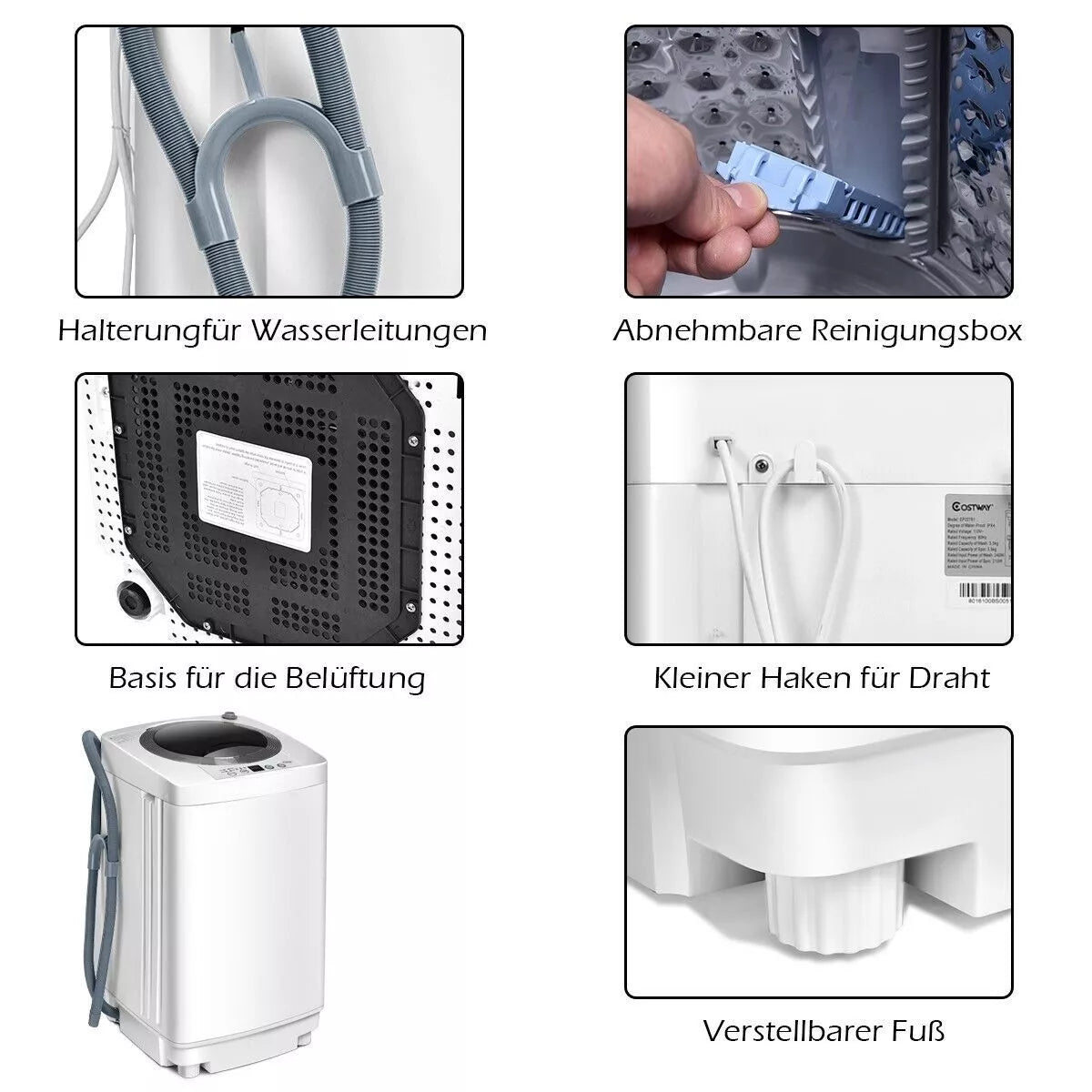 3.5KG Portable Washing Machine & Spin Dryer