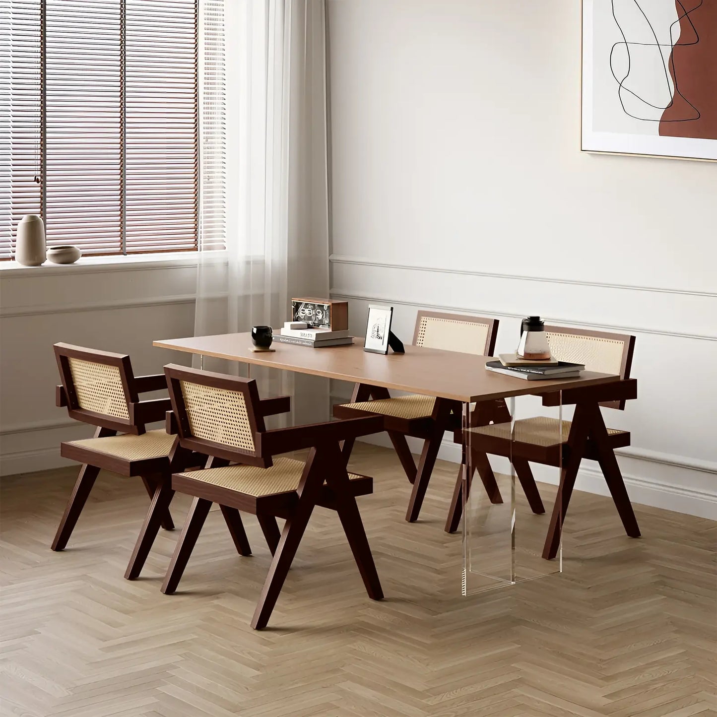 Trey Rattan Accent Armchair