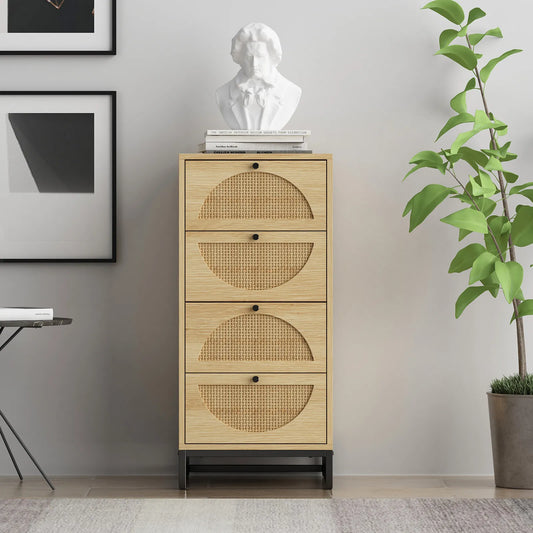 Ruiz Rattan Small 3 Drawer Chest Dresser
