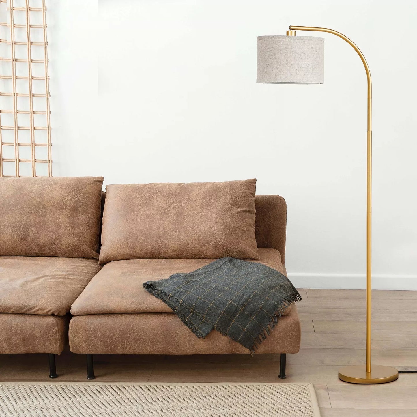 Farmhouse Arc Living Room Floor Lamp