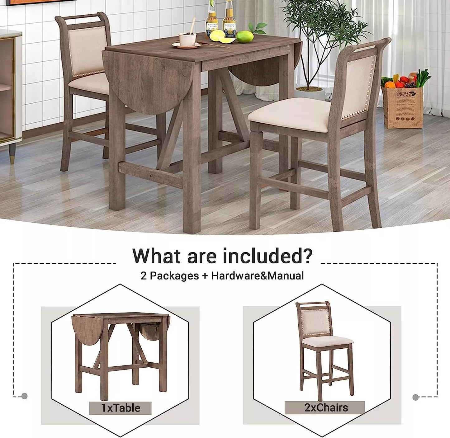 Jordan Counter Height Dining Set
