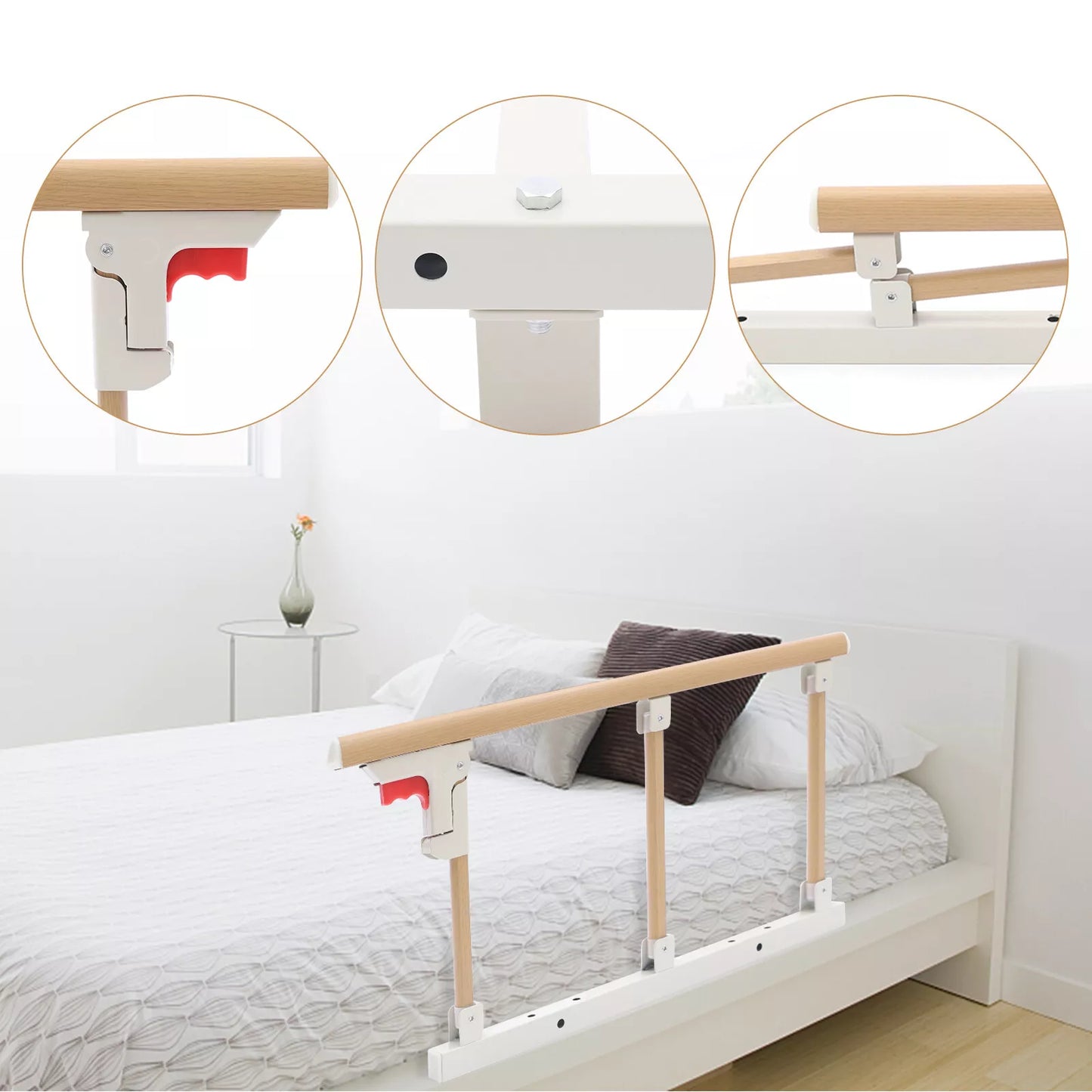 Senior Safety Bed Rail (Collapsible Handle)