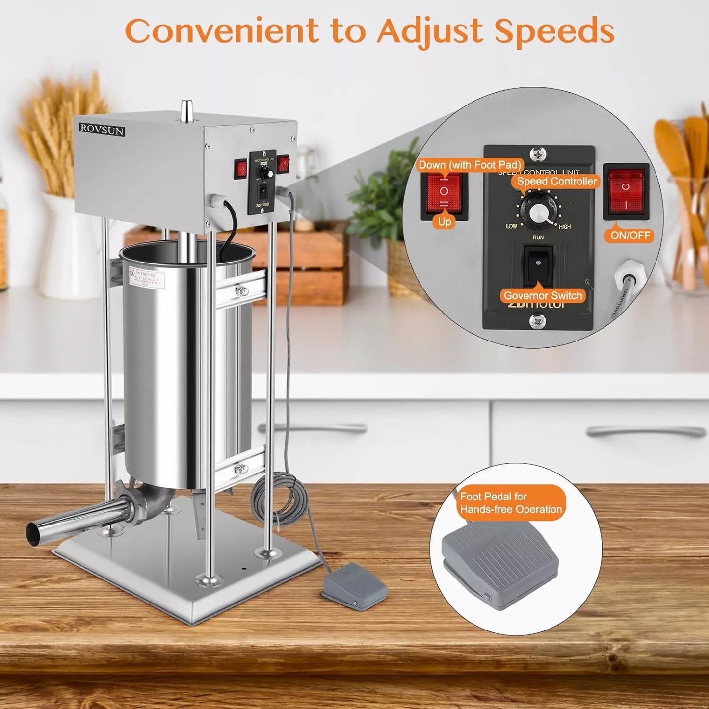 10L Electric Sausage Stuffer Machine