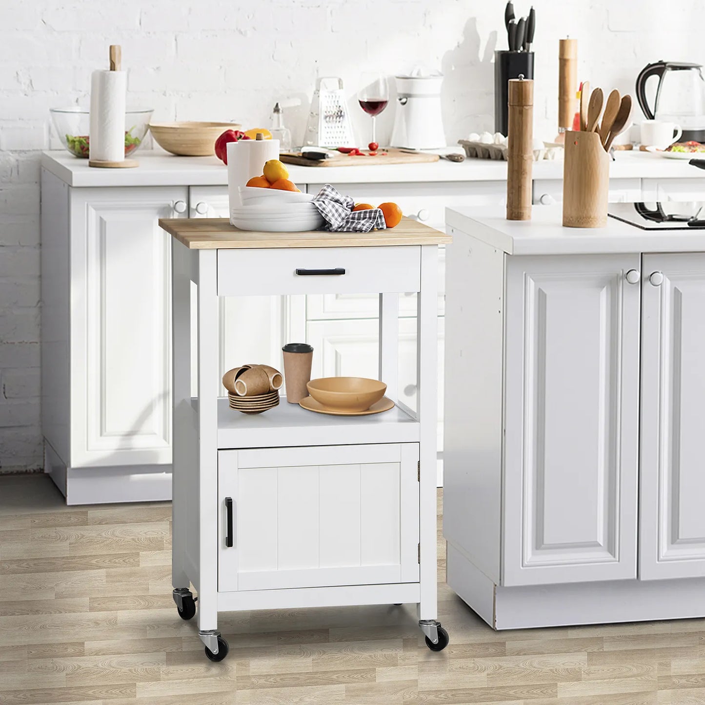 Lance Small Rolling Kitchen Island