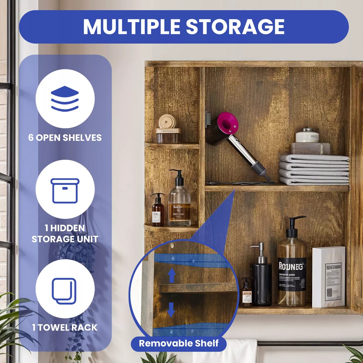 Lena Wall Mounted Bathroom Cabinet