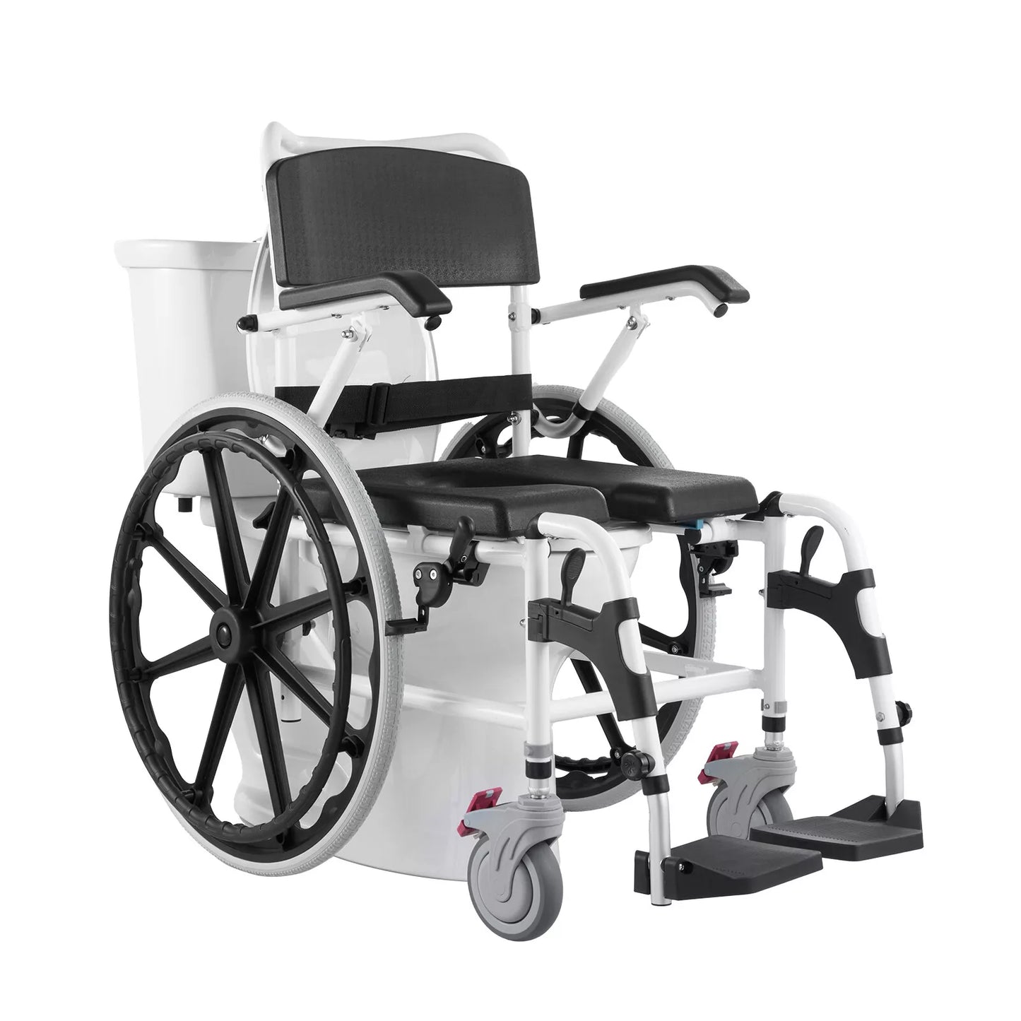 Barney Elderly Shower Commode Wheelchair