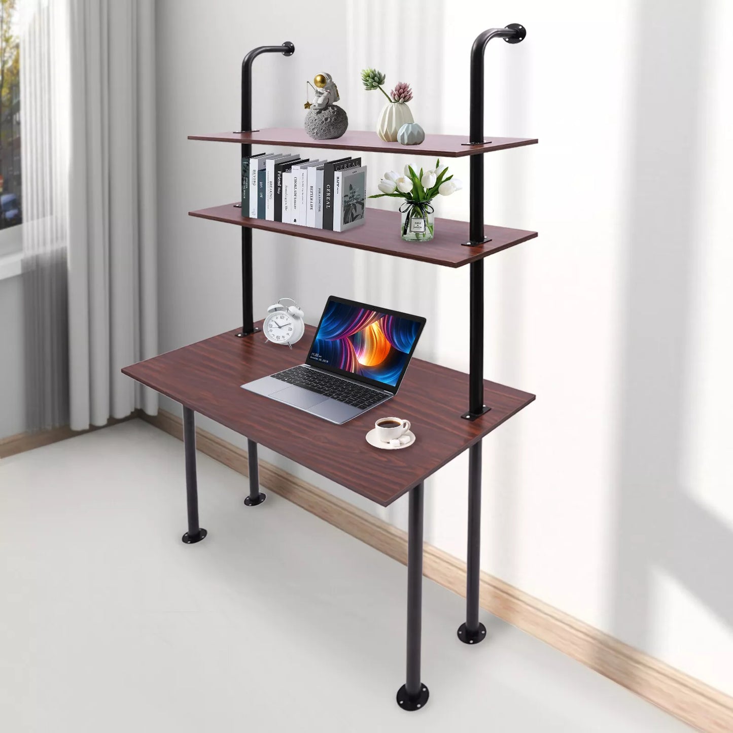 Industrial Wall Mounted Desk