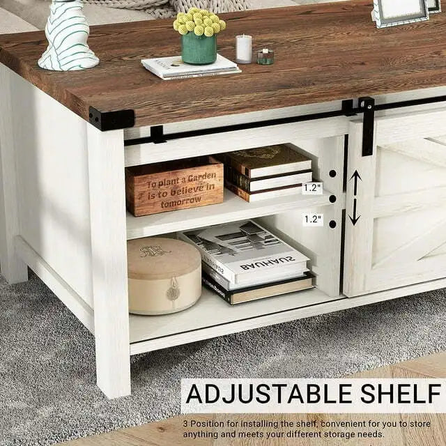 Marc Modern Farmhouse Coffee Table With Storage
