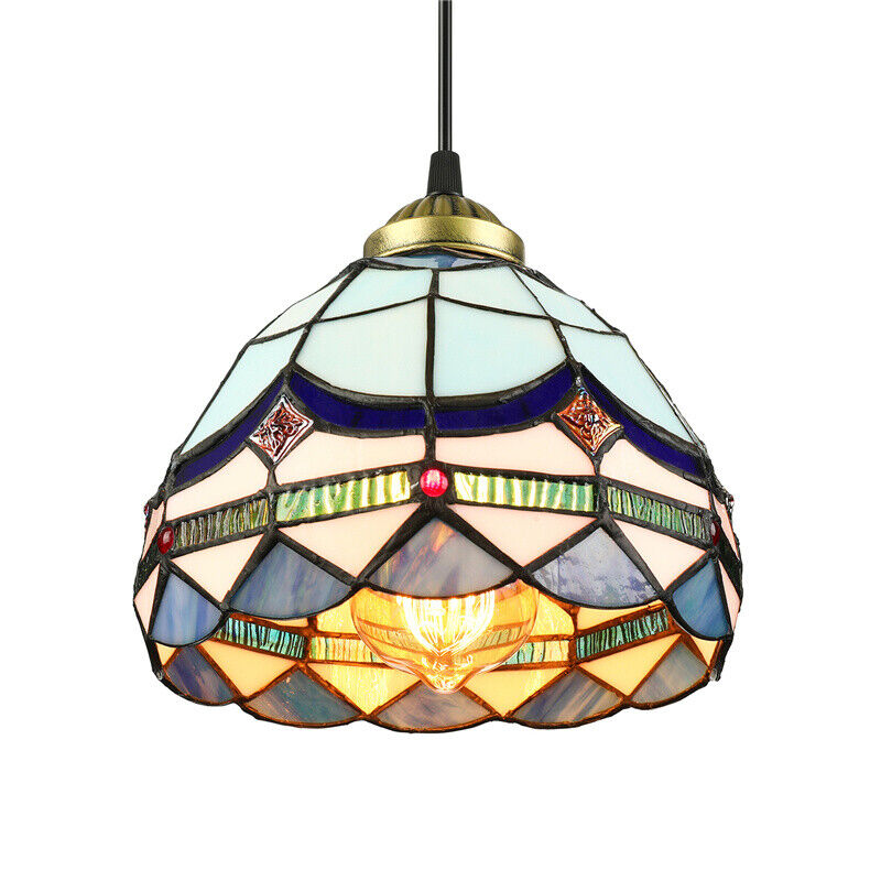 Blue Tiffany Kitchen Pendant Light