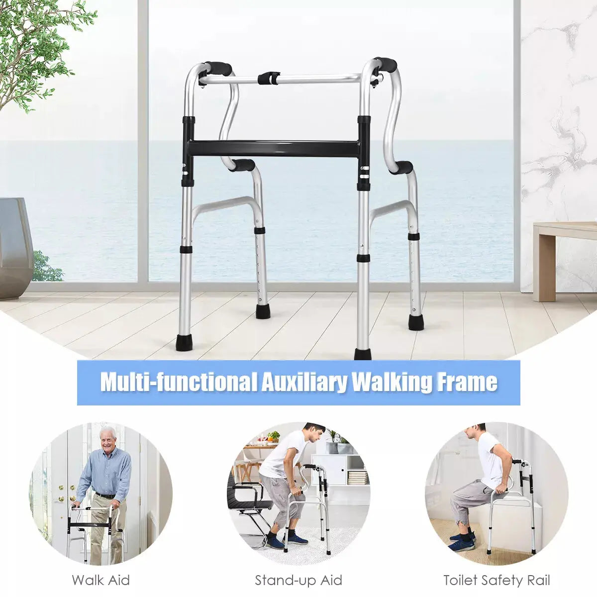 Senior Lightweight Mobility Walker (Dual Handle) Canva Home