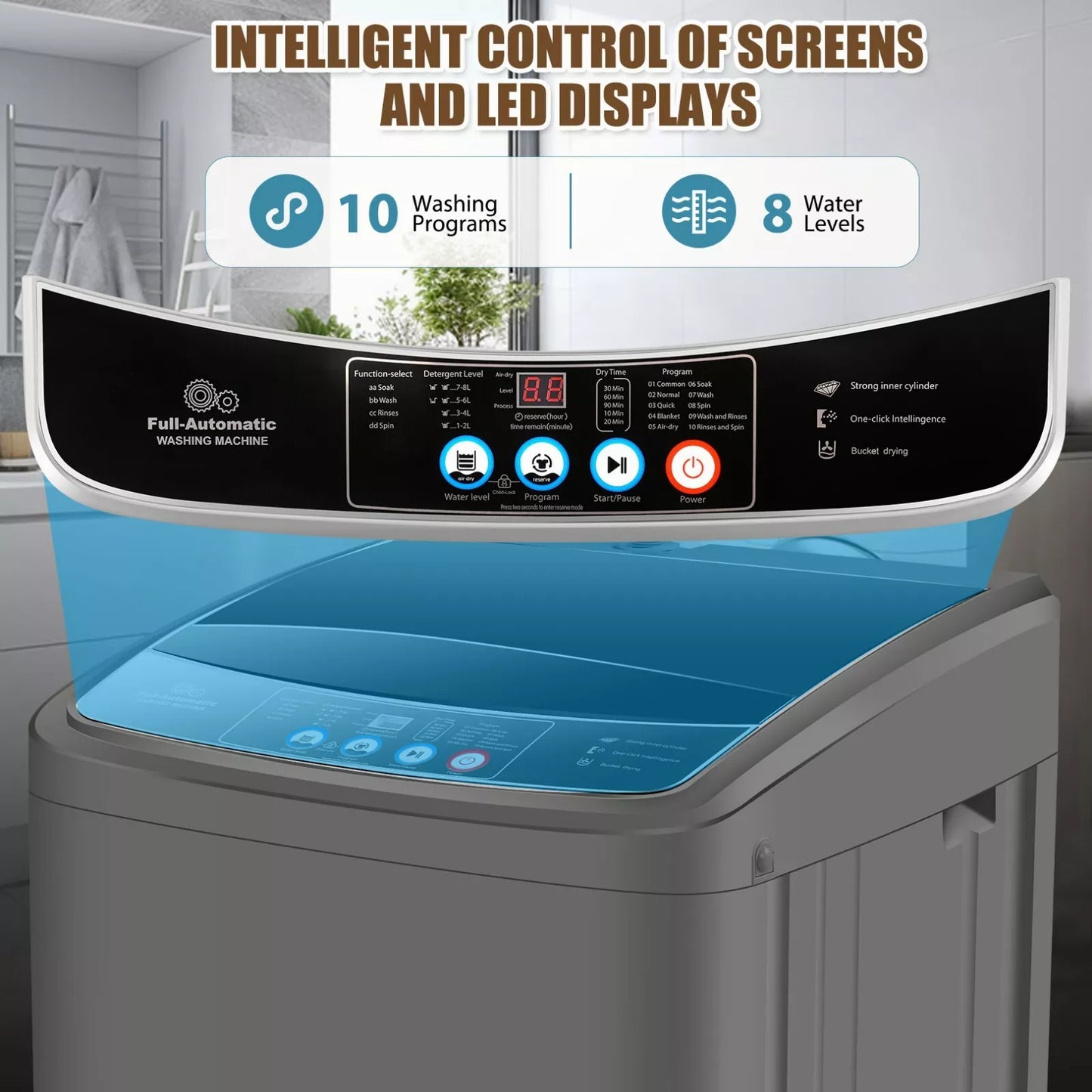 17.8lbs Portable Apartment Ventless Washer & Dryer Combo