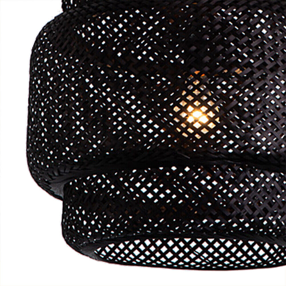 Black Bamboo Kitchen Pendant Light