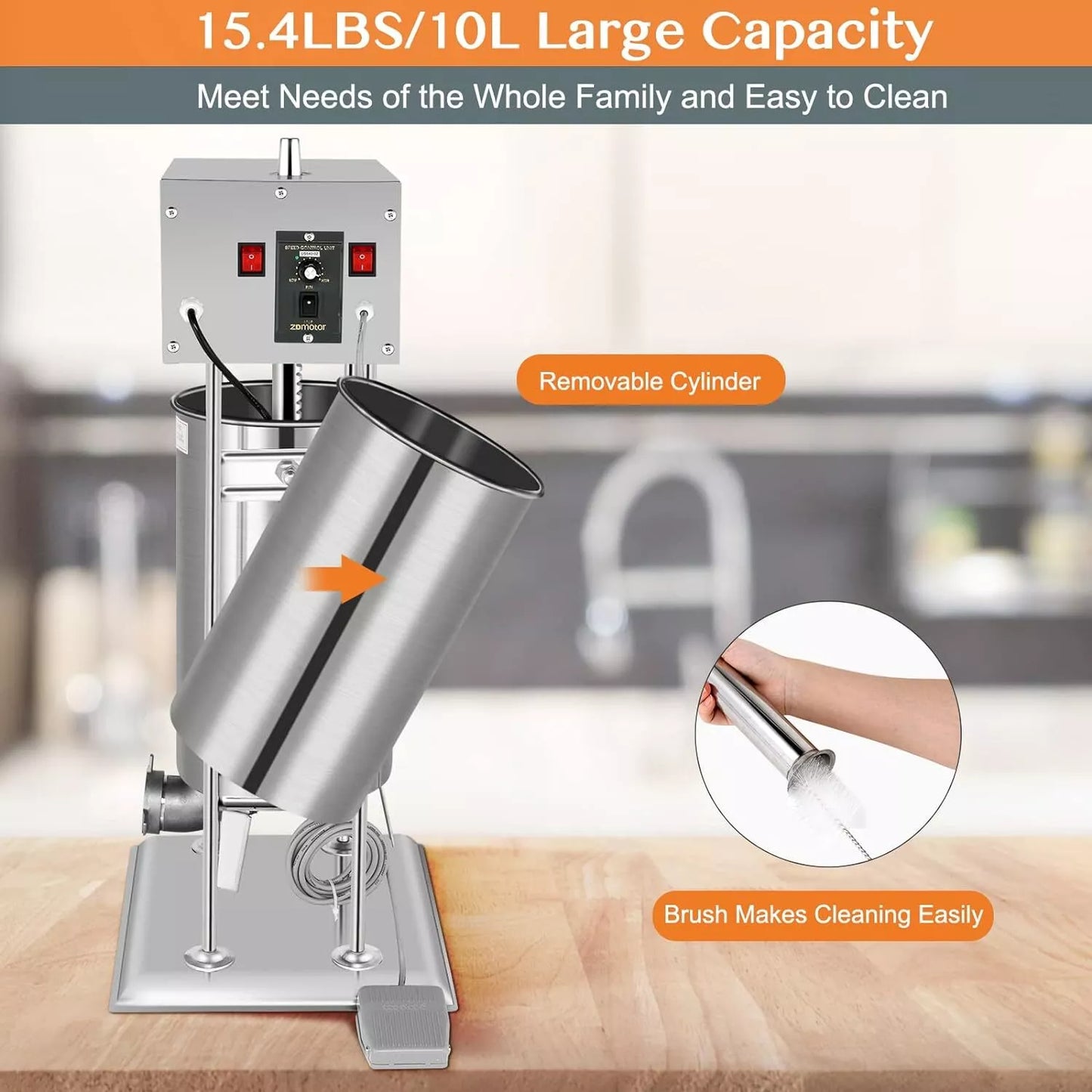 10L Electric Sausage Stuffer Machine