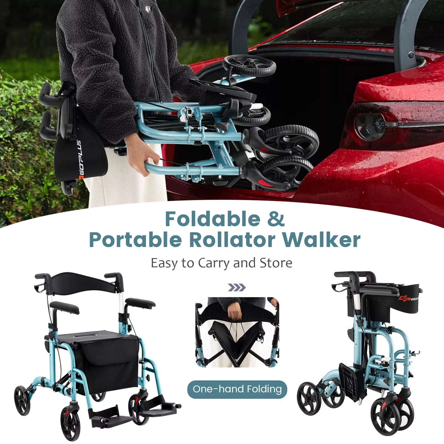 Owain Rollator Walker With Seat