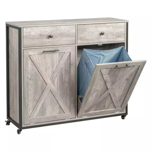 Aamir Dual Kitchen Trash Can Cabinet