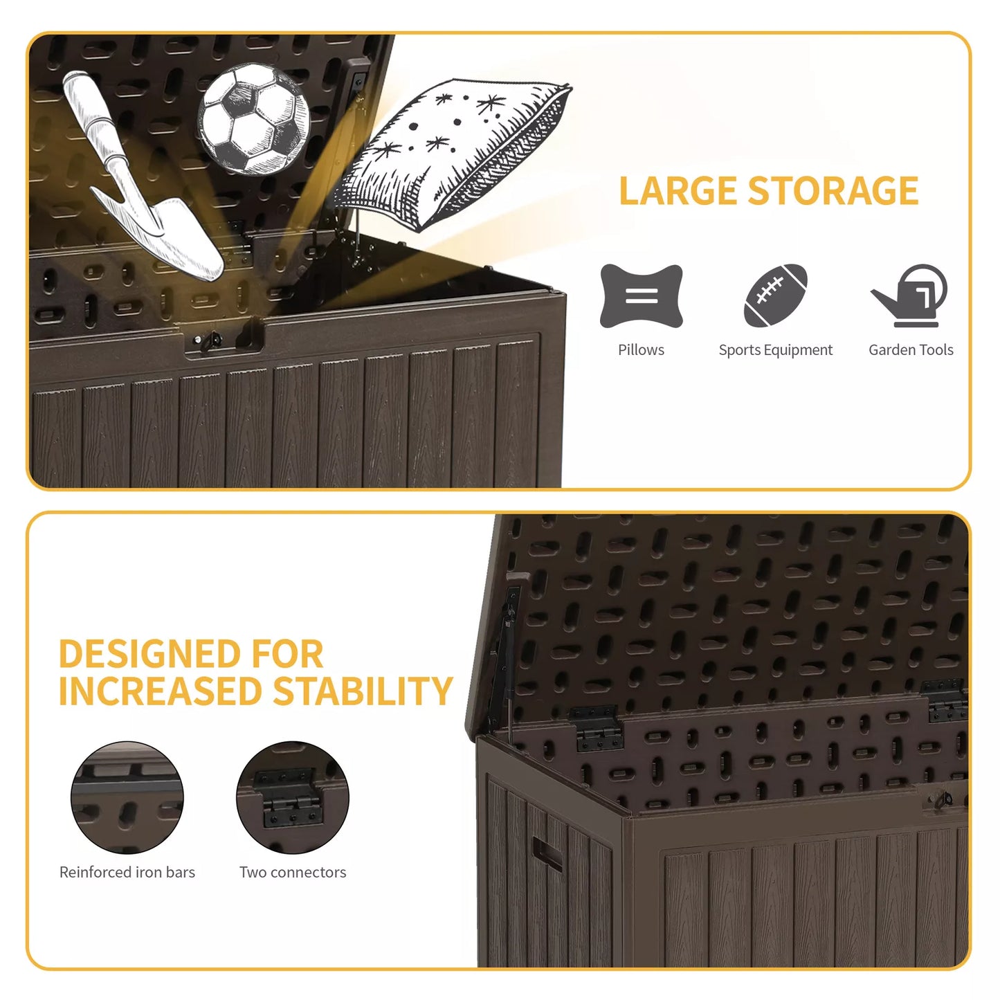 86 Gallon Outdoor Storage Deck Box