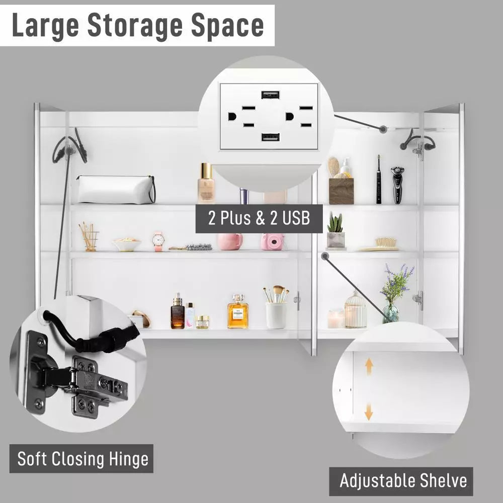 48" Mirror Lighted Medicine Cabinet