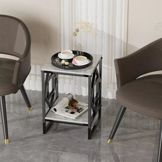 Marble Living Room End Table