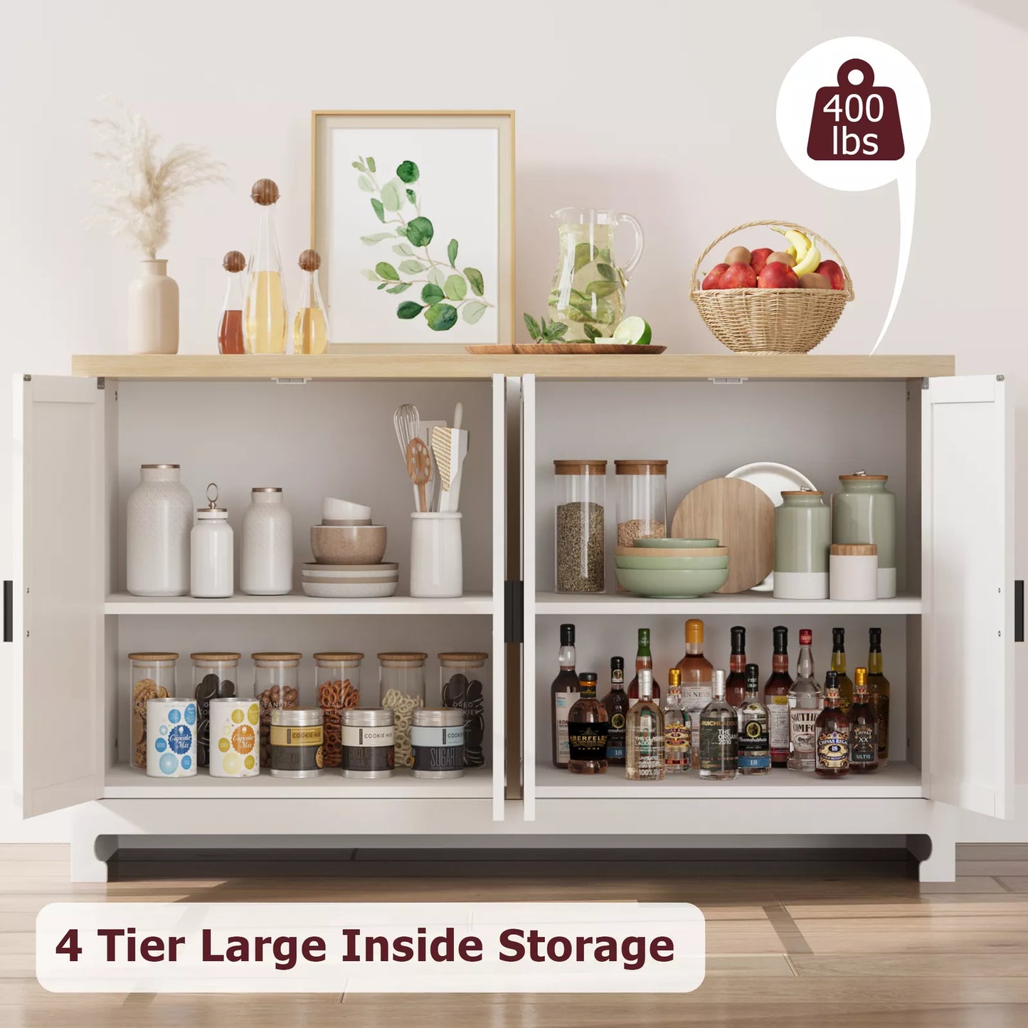 Doyle Rattan Sideboard Buffet Cabinet