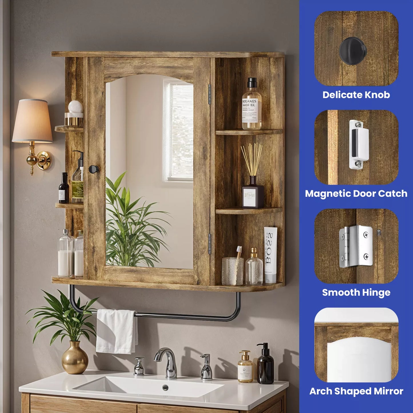 Lena Wall Mounted Bathroom Cabinet