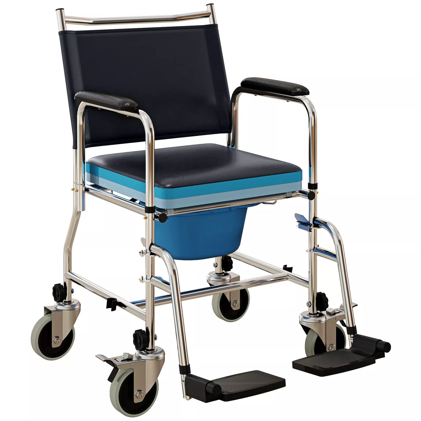Ophelia Elderly Shower Commode Wheelchair