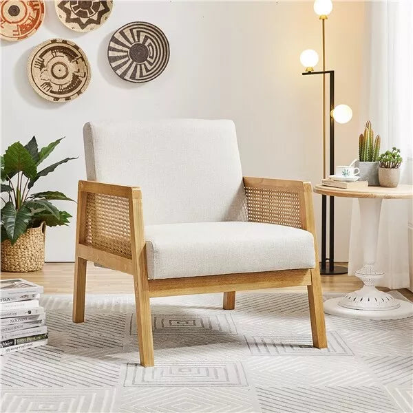 Emil Rattan Accent Armchair
