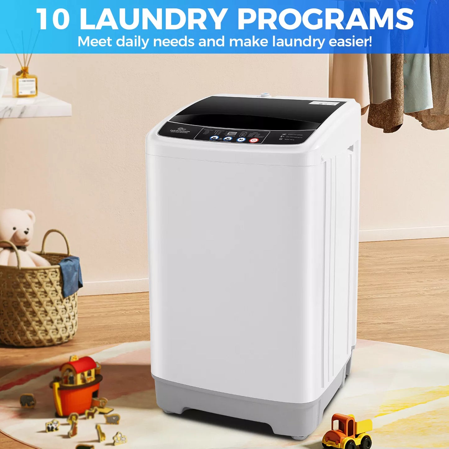 17.8lbs Portable Apartment Ventless Washer & Dryer Combo
